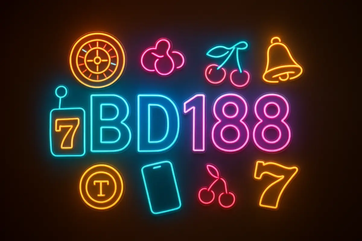 BD188 (BD BD188 Games) slots on a phone reels, a taka bet button and a spin icon